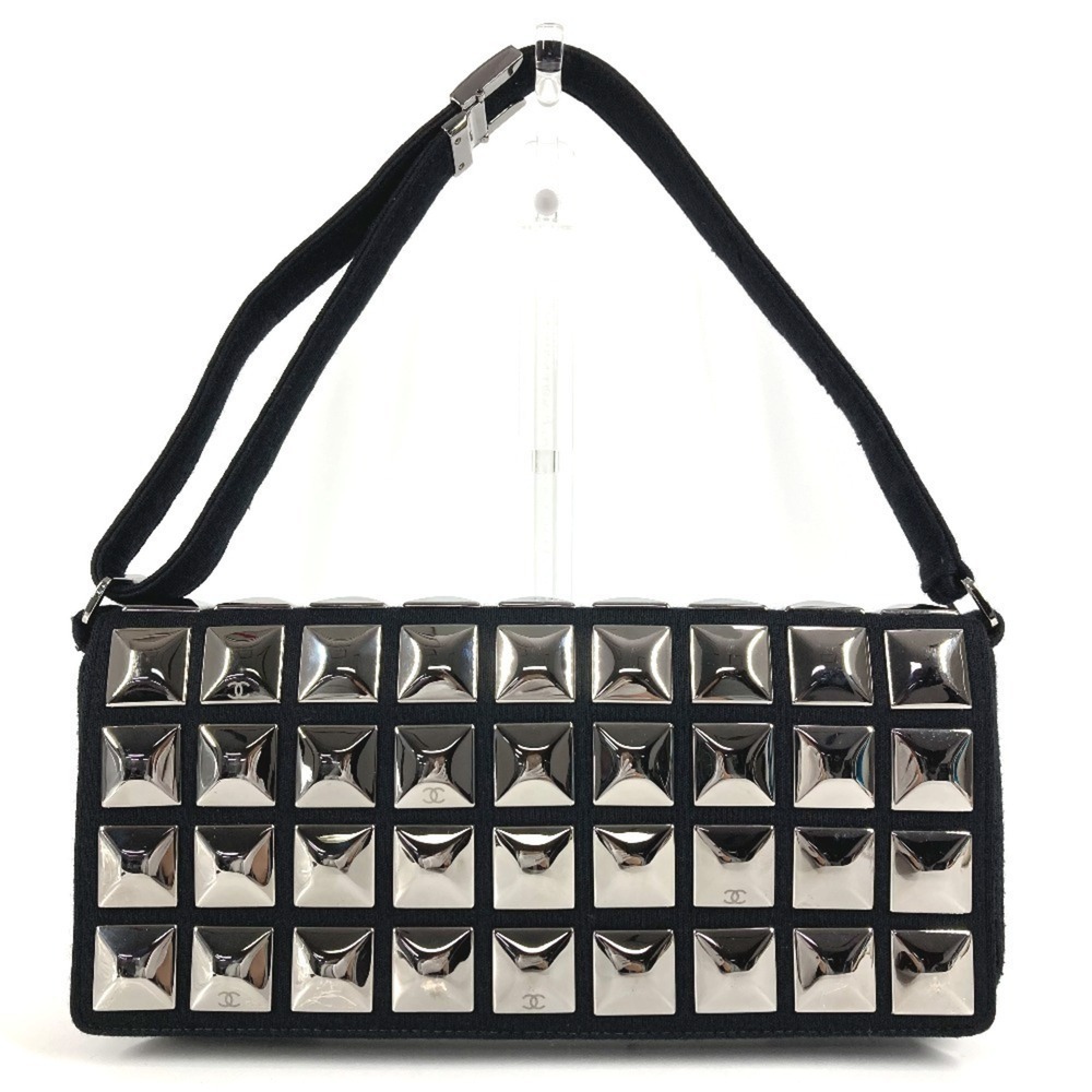 CHANEL Black Logo Shoulder Bag